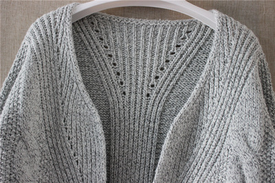 2015秋冬新風(fēng)尚 大麻花口袋粗線針織開(kāi)衫，詮釋OL優(yōu)雅通勤風(fēng)